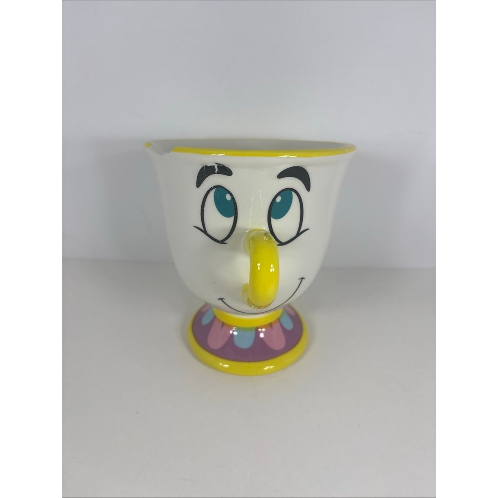 Disney Beauty and the Beast Chip Mug Tea Coffee Cup Ceramic 18oz Silver Buffalo